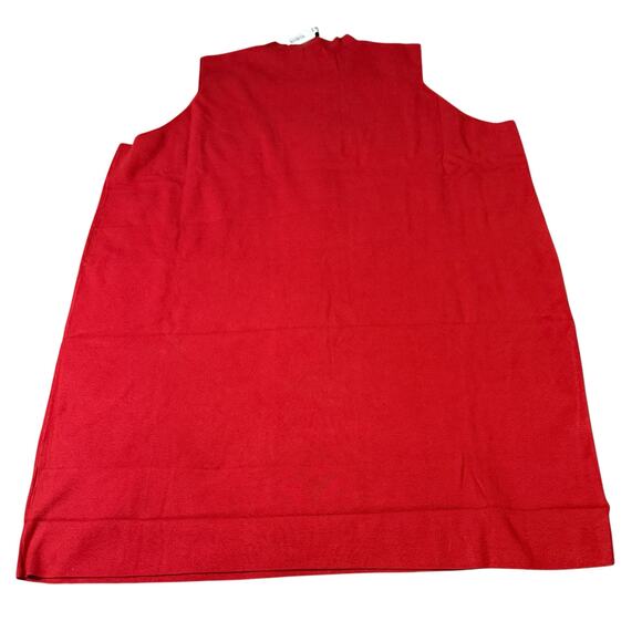NWT Universal Standard Size 4XL (38-40) Red Crew High Neck Sweater Tank Shirt - Picture 2 of 9